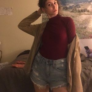 Tight mock neck shirt